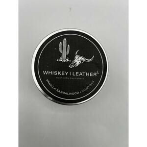 Whiskey & Leather Vanilla Sandalwood Soap Bar 7oz Sand + Fog New